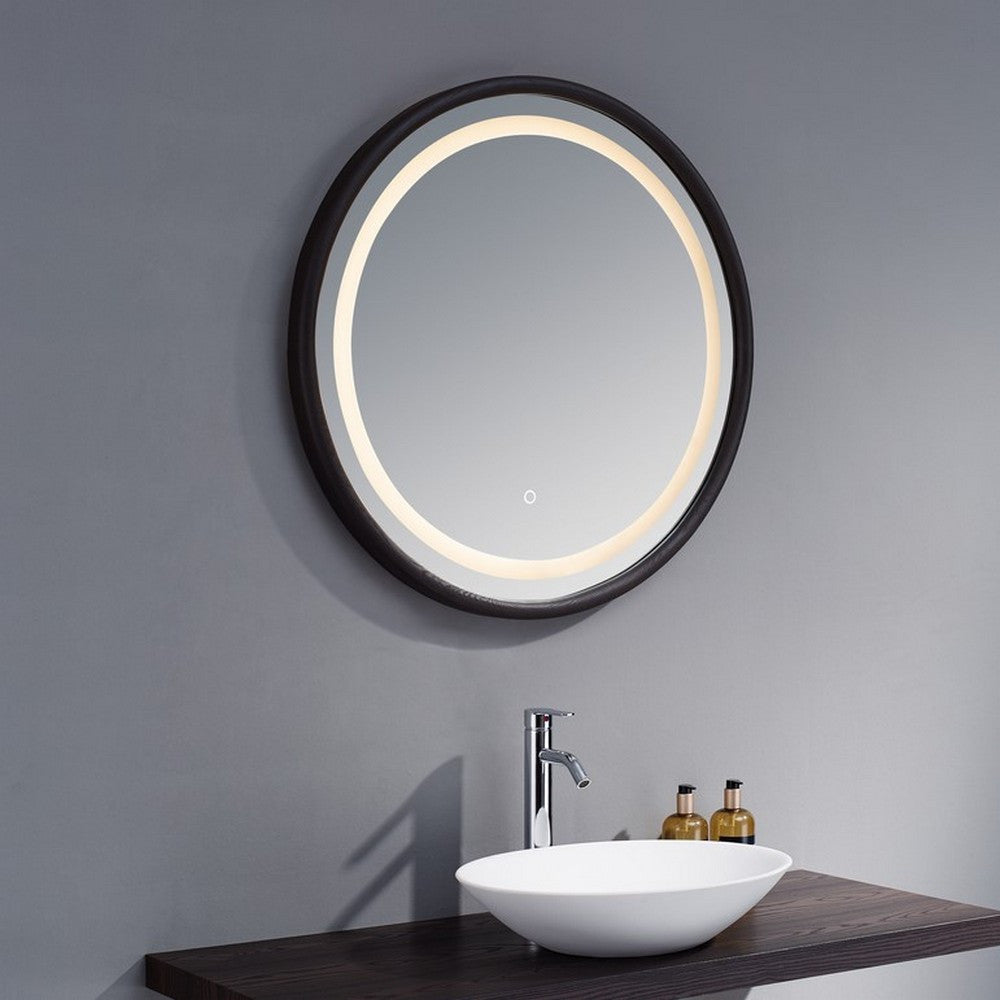 Kartell Montpellier 850mm Rounded Oak Mirror