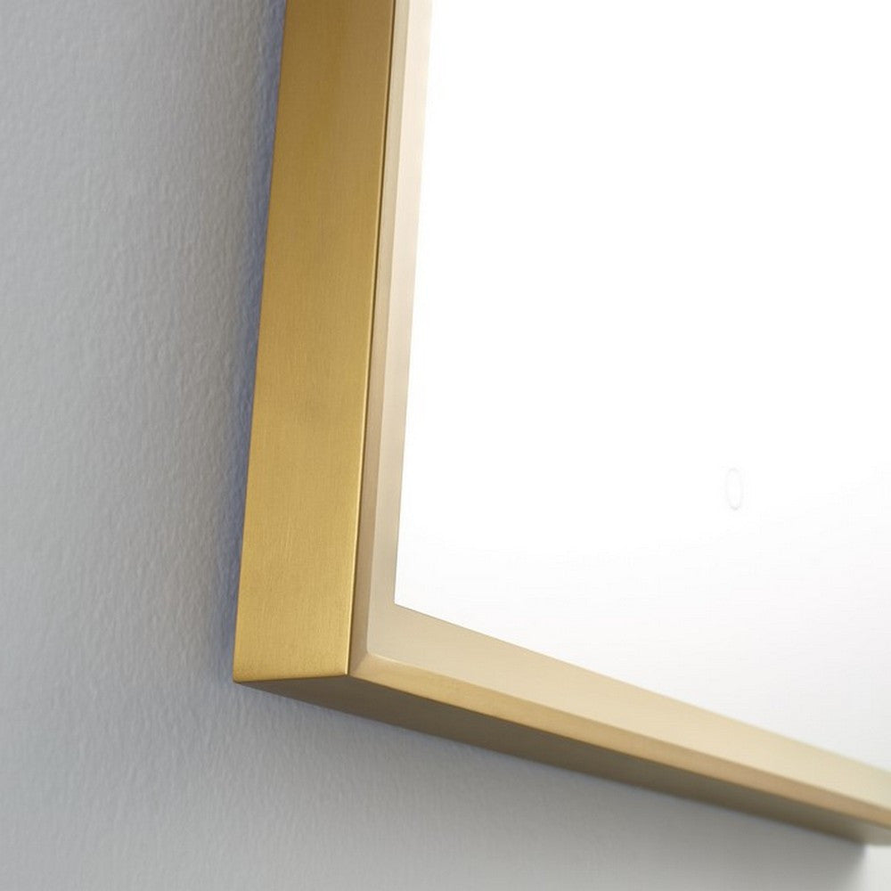 Kartell Winchcombe 1000 x 600mm Brushed Brass Rectangular Mirror