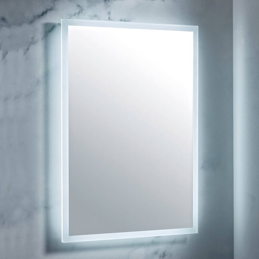 Scudo Mosca LED 500 x 700mm Mirror with Demister Pad and Shaver Socket