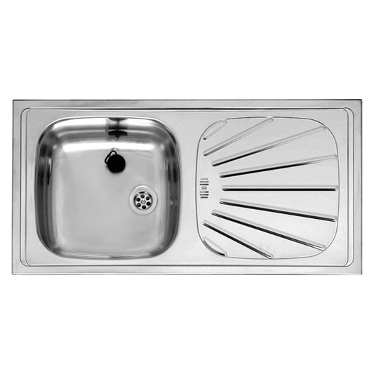 Reginox Alpha 10 1.0 Bowl Stainless Steel Reversible Kitchen Sink & Waste