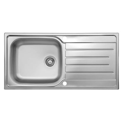 Reginox Daytona SV 1.0 Bowl Stainless Steel Reversible Kitchen Sink & Waste