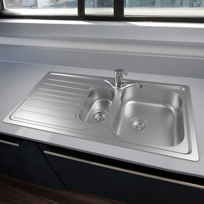 Reginox Monte Carlo II 1.5 Bowl Reversible Kitchen Sink & Tap Pack