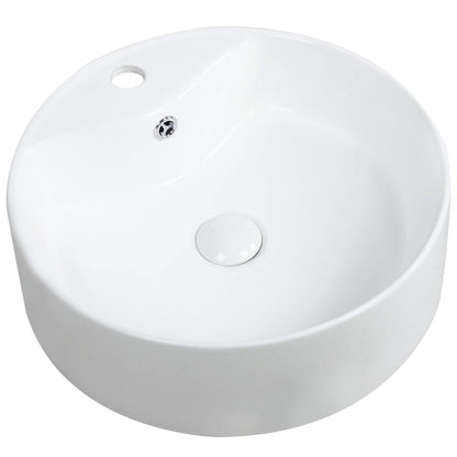 Kartell K-Vit Karlo 460mm White Round Countertop Basin