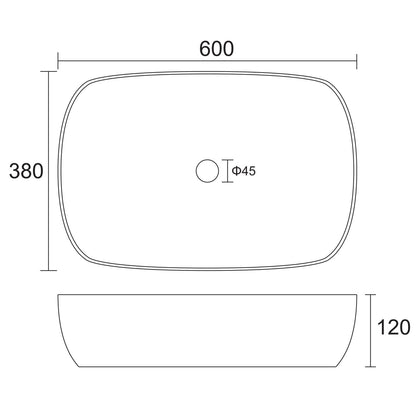 Kartell K-Vit Island White Countertop Basin In 3 Sizes