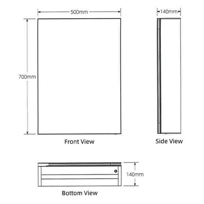 Kartell UK Modern Prism LED Mirror Cabinet