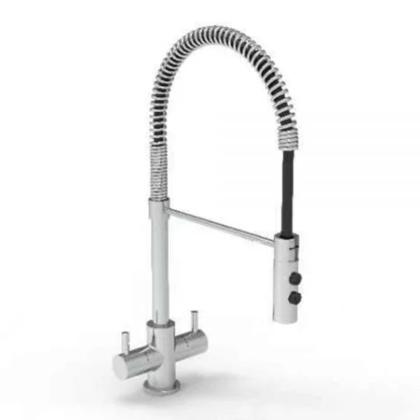 Reginox Titania Chrome Flexi Spray Kitchen Mixer Tap with Pull Out Spout