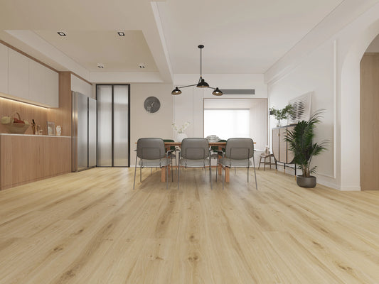 Oak SPC Vinyl Flooring with In-built underlay 6.5 Mm/0.5x228x1524