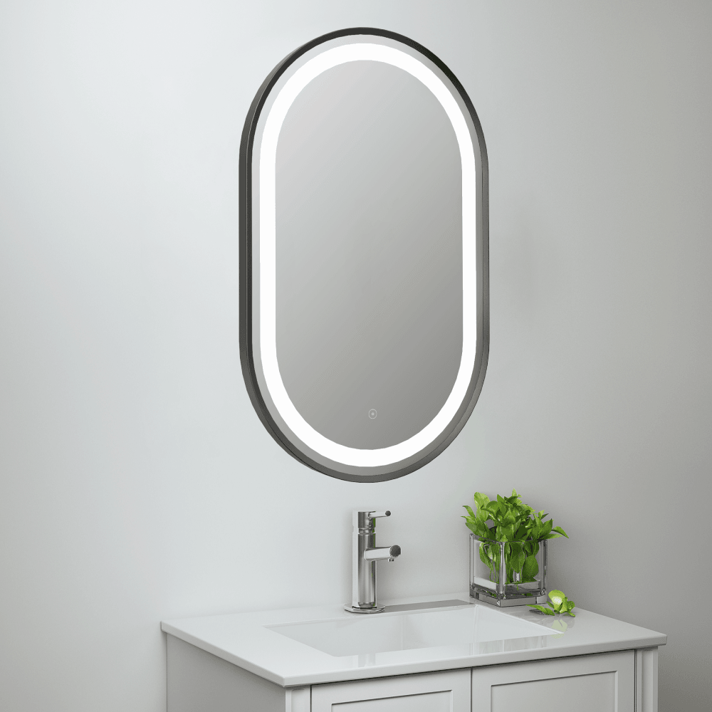 Basics Martha 500 x 800mm LED Bathroom Mirror With Demister Pad