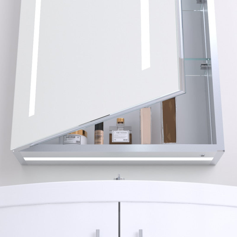 Kartell K-Vit Spectrum 500 x 700mm LED Mirror Cabinet With Sensor