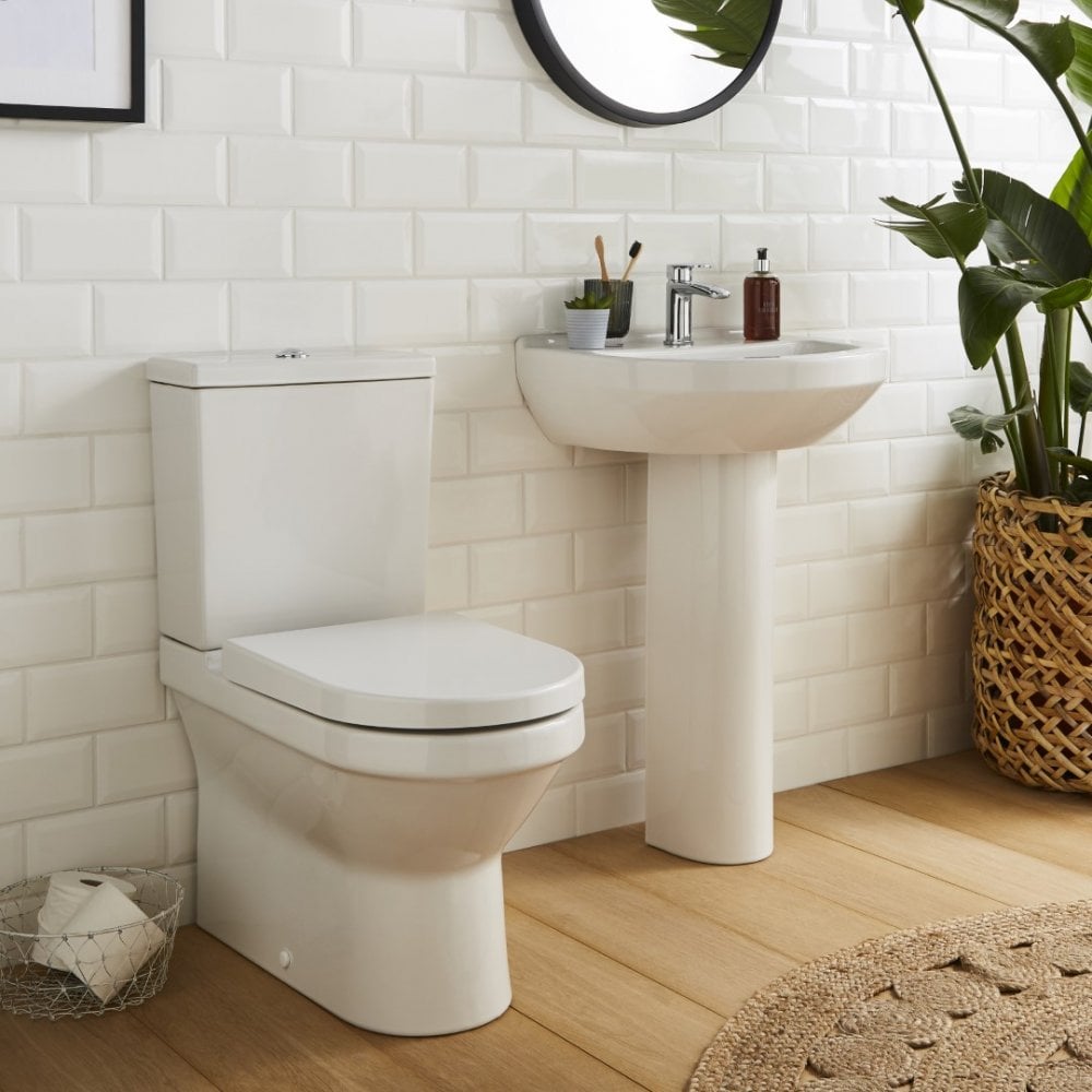 Kartell Style Comfort Height Close Coupled Toilet & Soft Close Seat