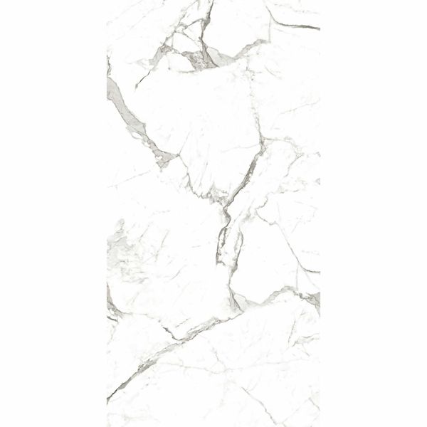 Carrara Marble Effect Porcelain Polished 600x1200 Tiles