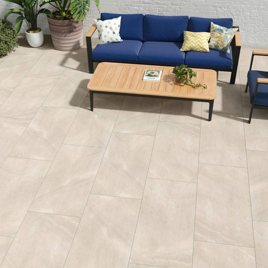 Beige Rectified 1200x600 20mm Outdoor Slabs