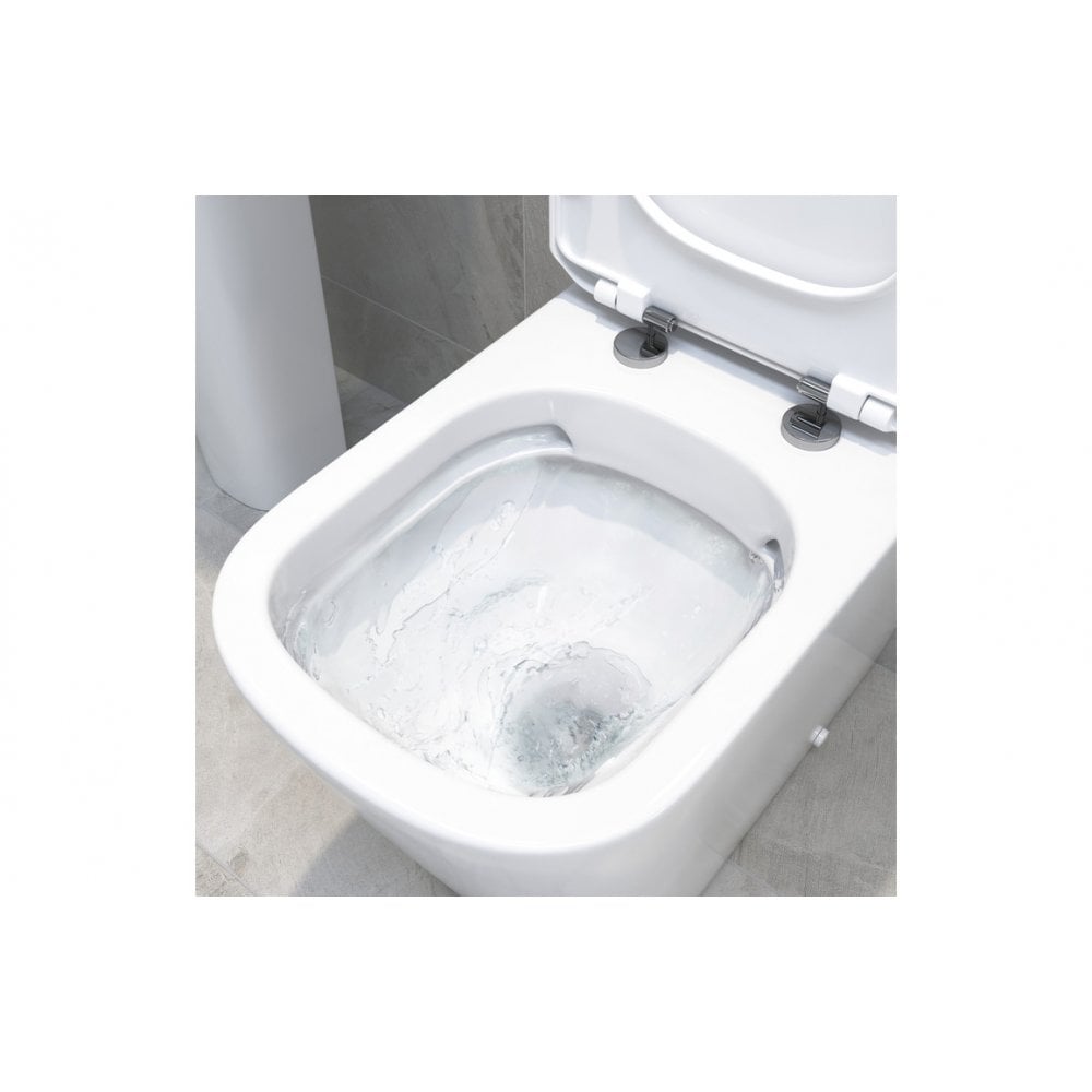 Milan Plus Rimless Comfort Height D Shape Toilet