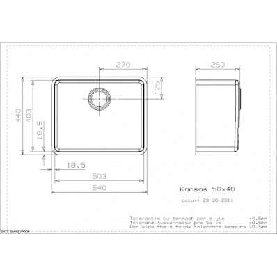 Reginox Kansas 50x40 1.0 Bowl Stainless Steel Kitchen Sink